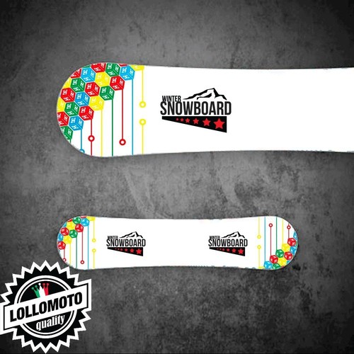 Adesivo tavola snowboard - adesivo,