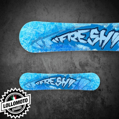 Adesivo tavola snowboard fresh - adesivo,